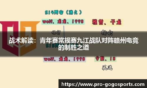 战术解读：青年赛常规赛九江战队对阵赣州电竞的制胜之道