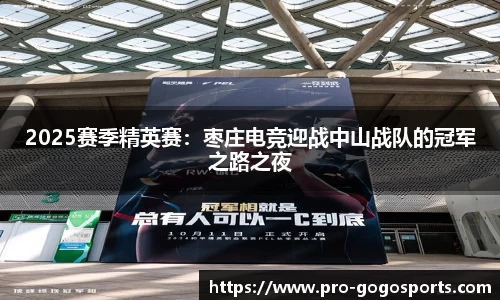 2025赛季精英赛：枣庄电竞迎战中山战队的冠军之路之夜